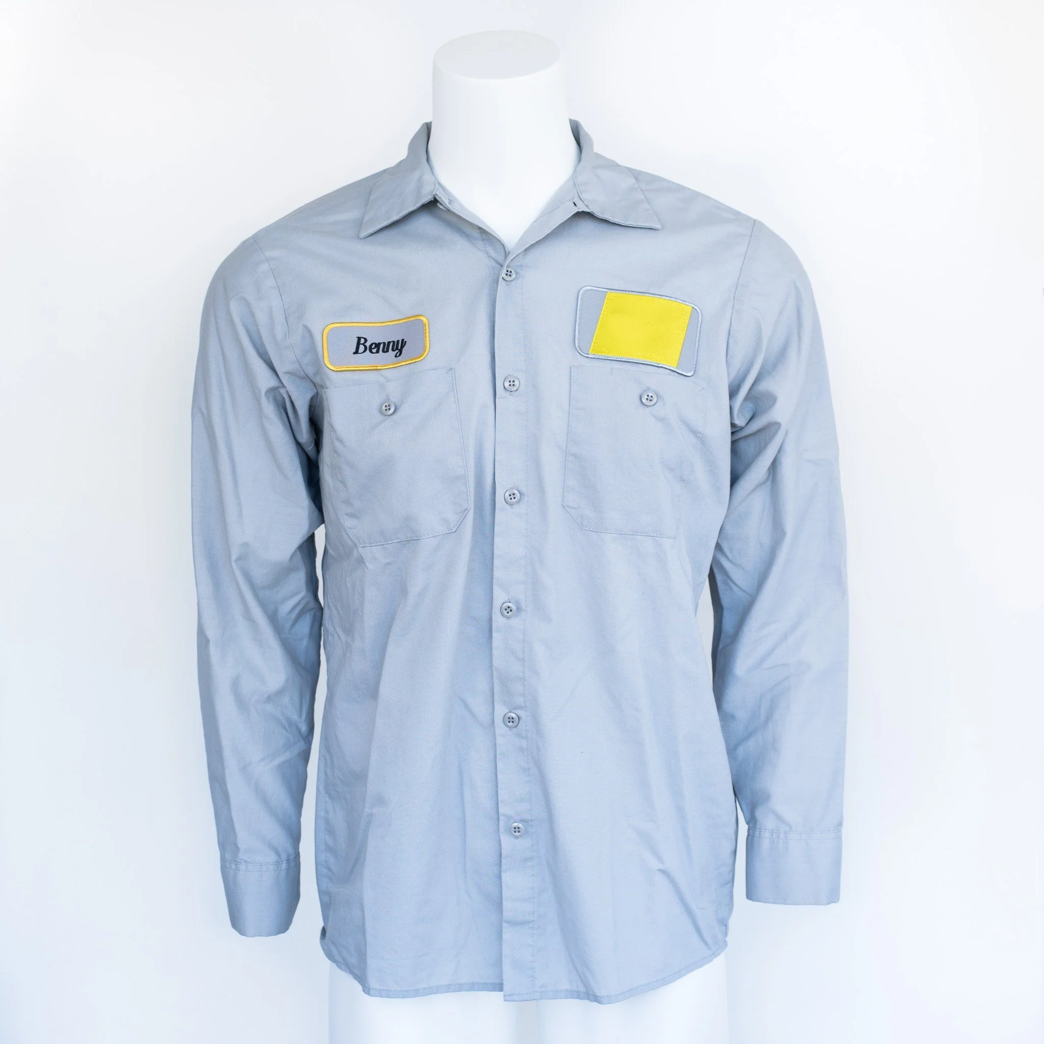 Used B-Grade Standard Solid Color Work Shirt Long Sleeve - Mixed Colors - Image 9