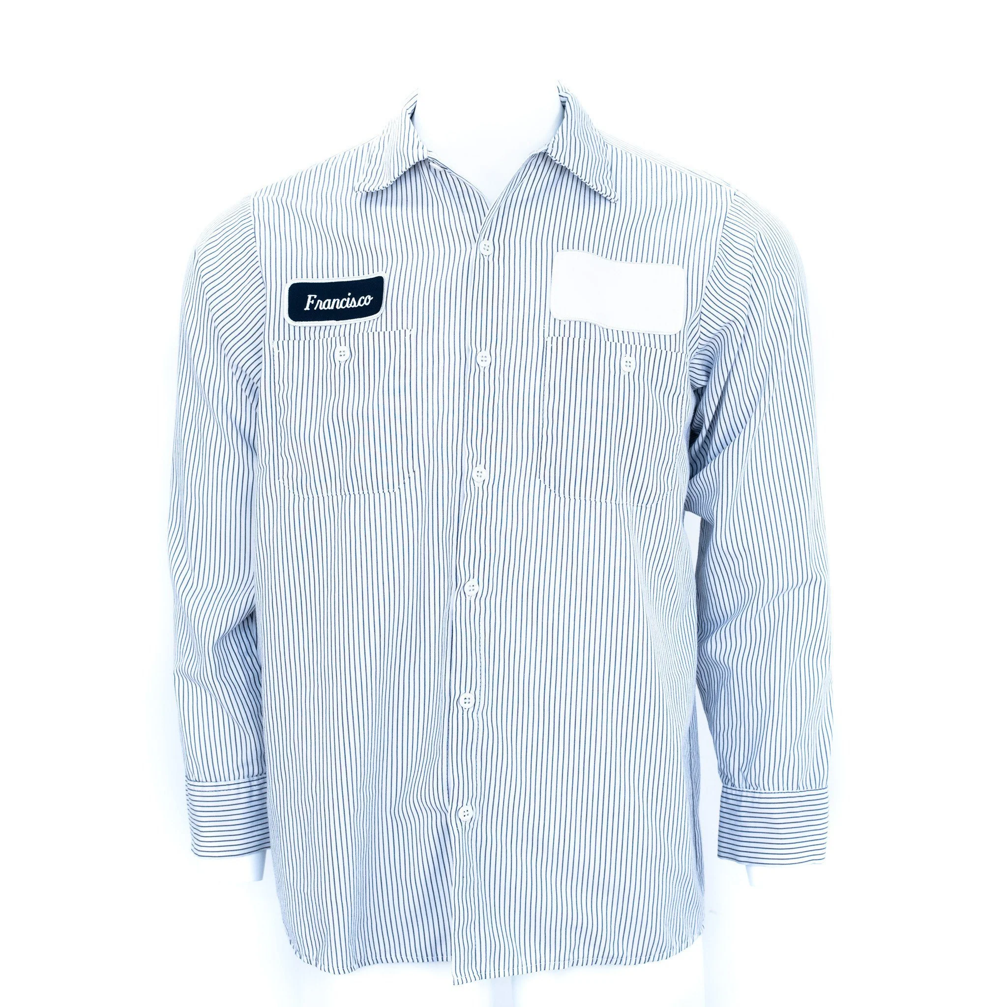 Used B-Grade Standard Stripe Work Shirt Long Sleeve - Mixed Colors - Image 3