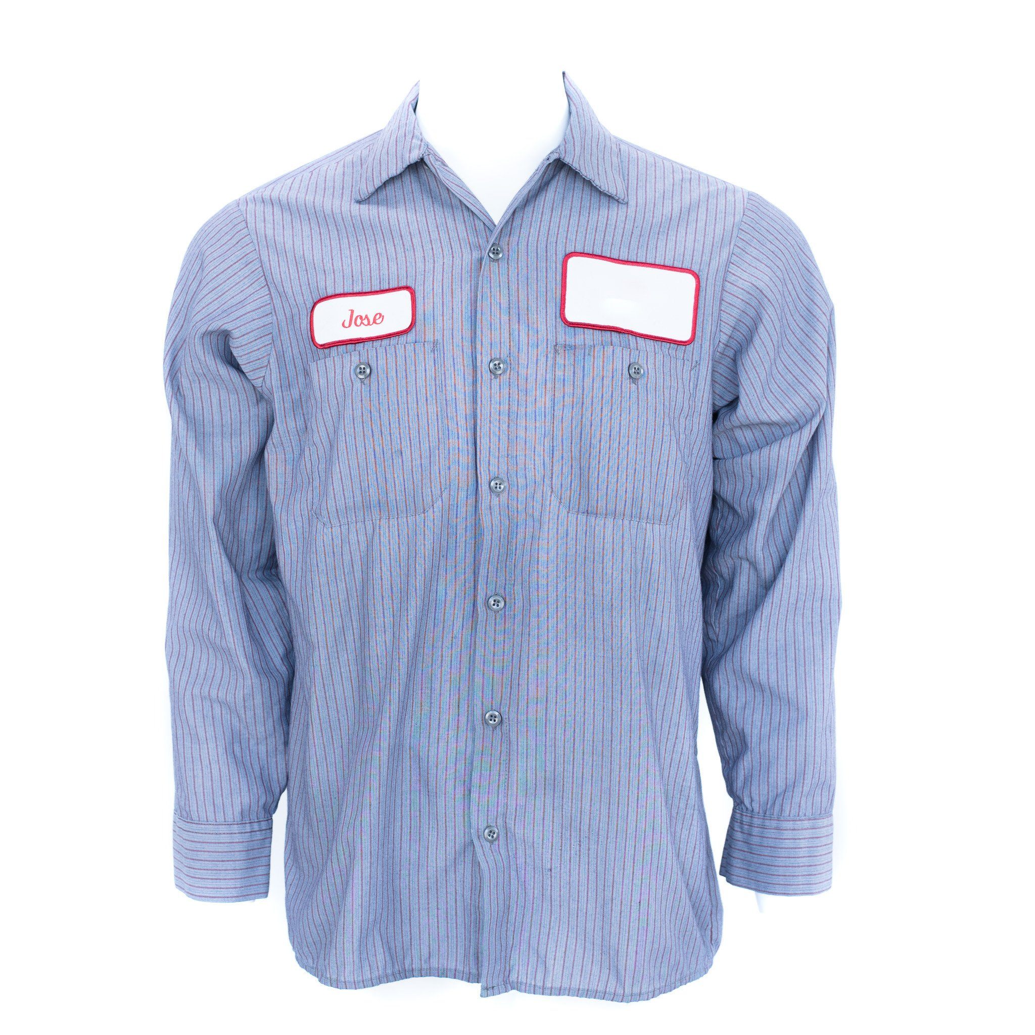 Used B-Grade Standard Stripe Work Shirt Long Sleeve - Mixed Colors - Image 4
