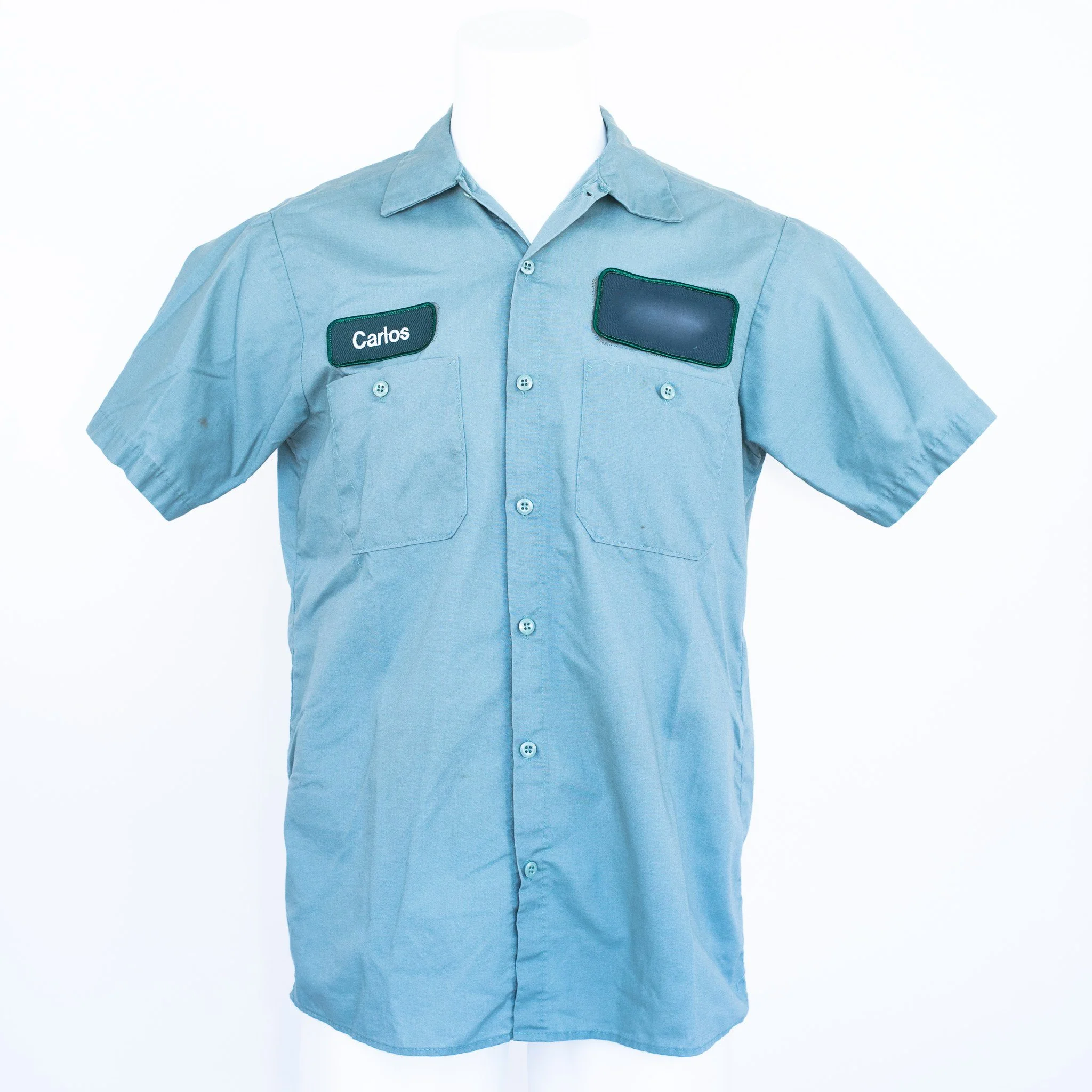 Used Standard Solid Color Work Shirt - Short Sleeve - Image 4