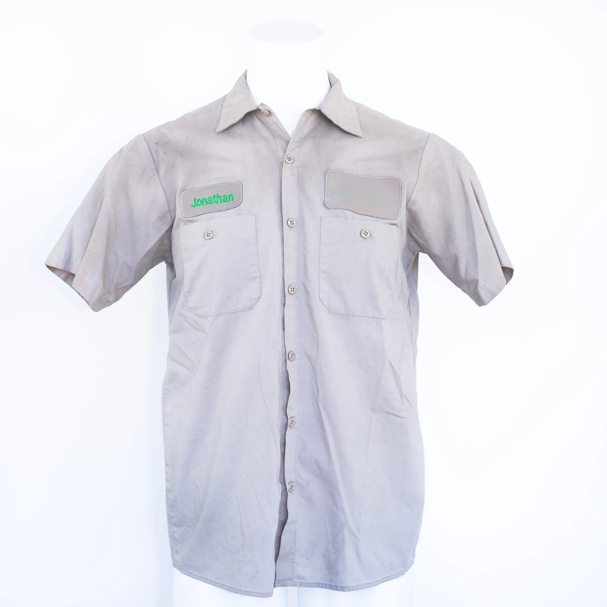 Used Standard Solid Color Work Shirt - Short Sleeve - Image 5