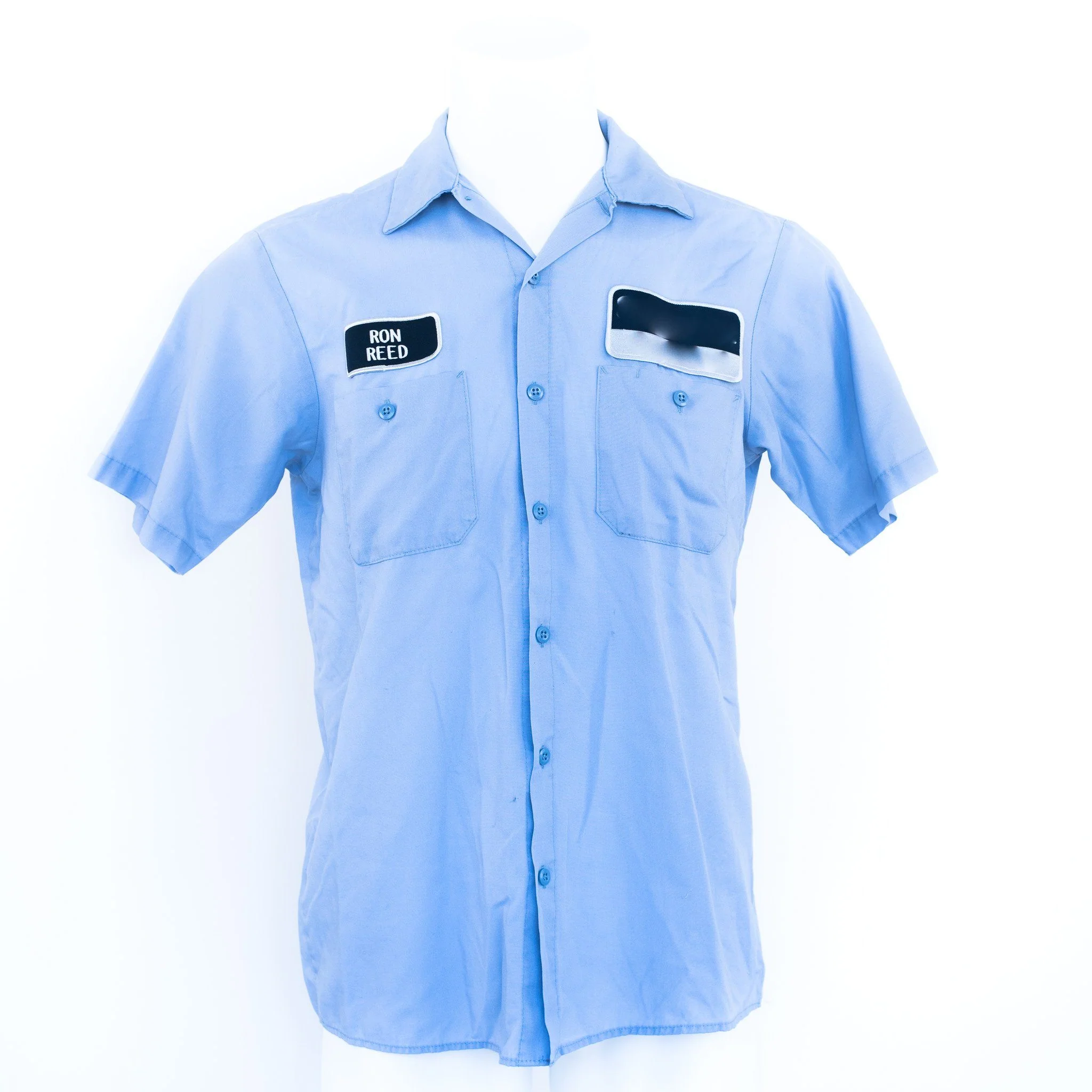 Used Standard Solid Color Work Shirt - Short Sleeve - Image 6